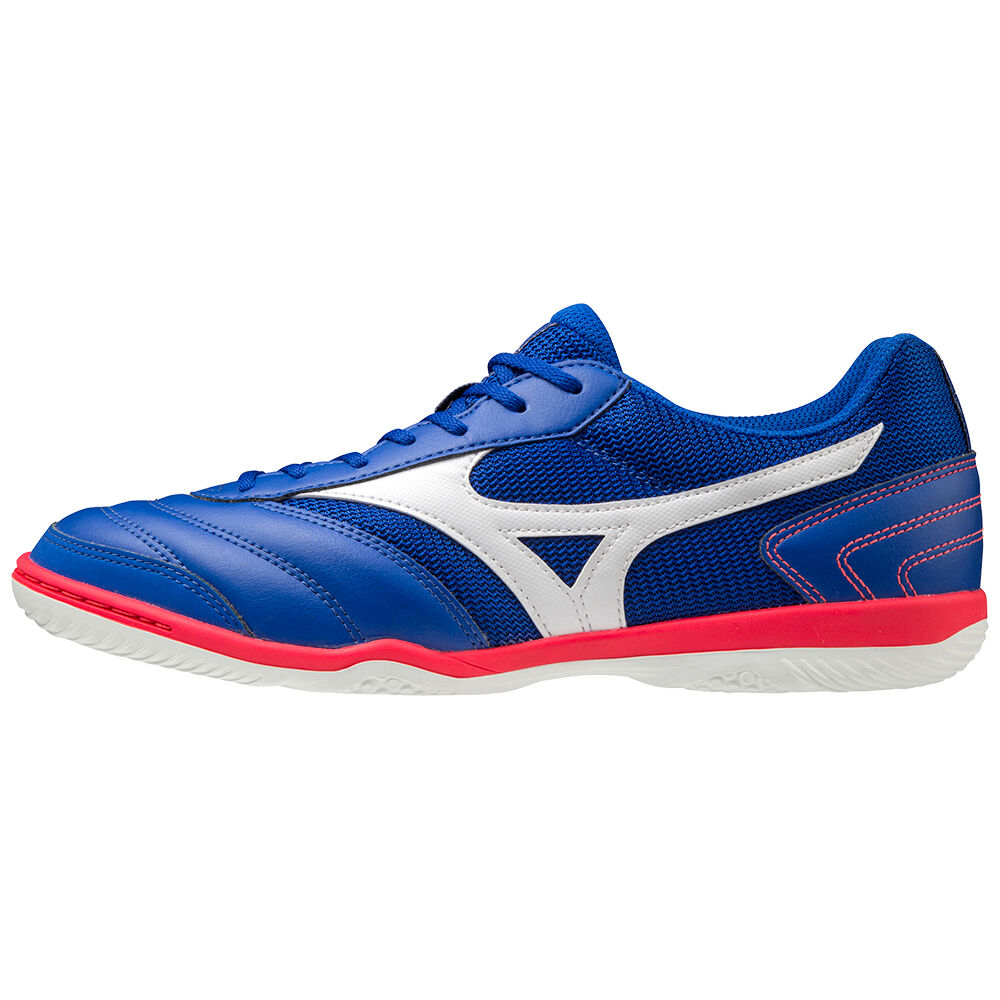 Zapatos De Futbol Mizuno MRL Sala Club IN Hombre Azules/Blancas Outlet KLMJ-03725